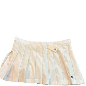 NWT Tory Burch Snow White Tennis Skirt Pleated Size 14 athleisure Pickleball